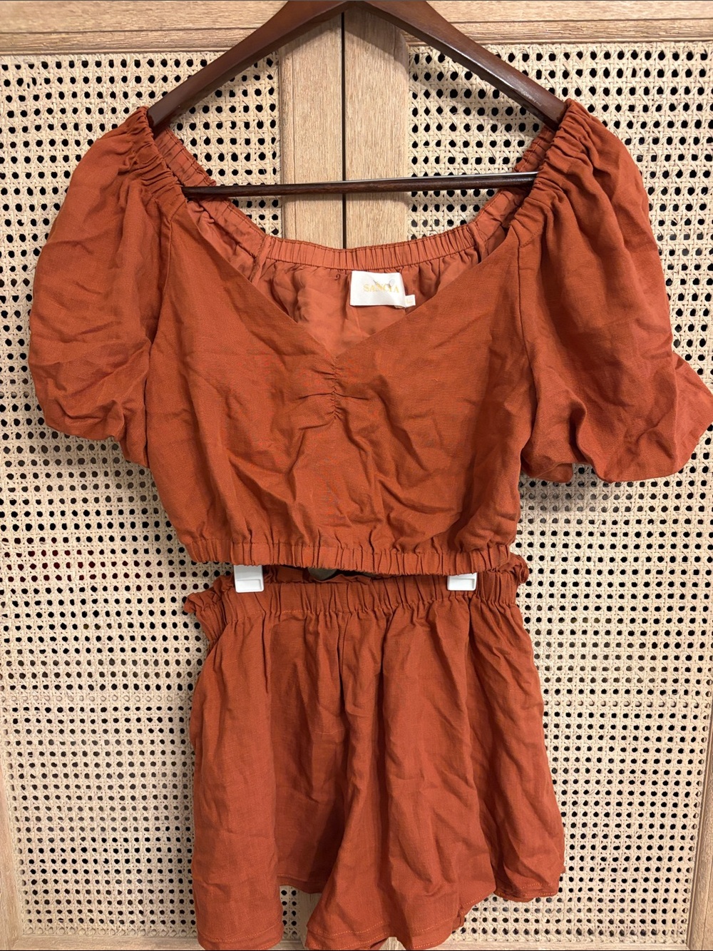 SANCIA Two Piece Set in Rust - Picture 2 of 3